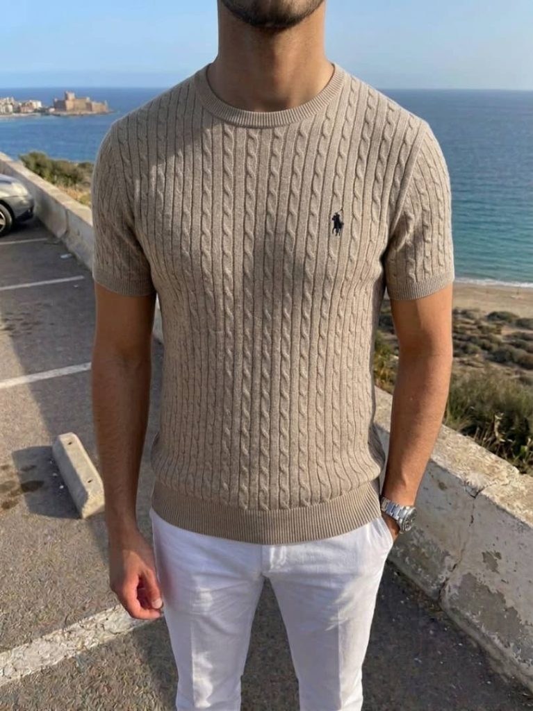 Polo Ralph Lauren T-shirt en Maille Torsadée